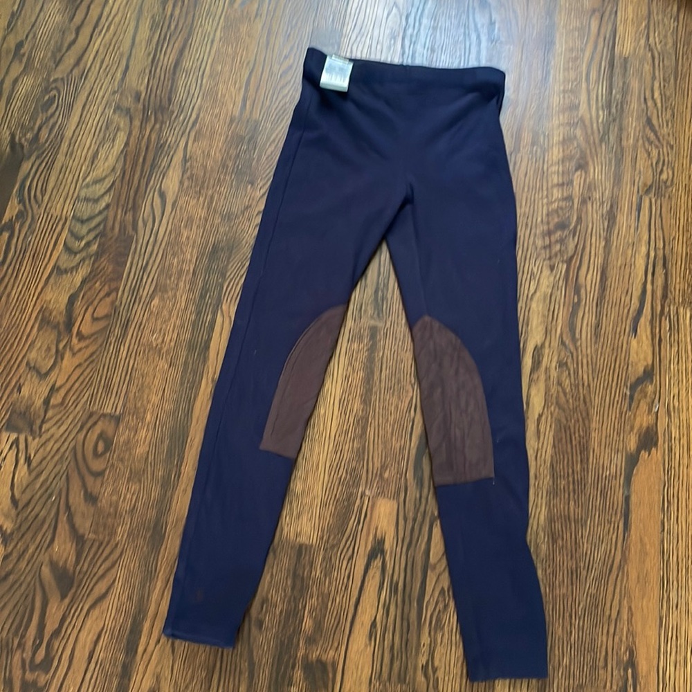 NWT RALPH LAUREN SUEDE PATCH EQUISTRIAN JODHPUR STYLE LEGGINGS